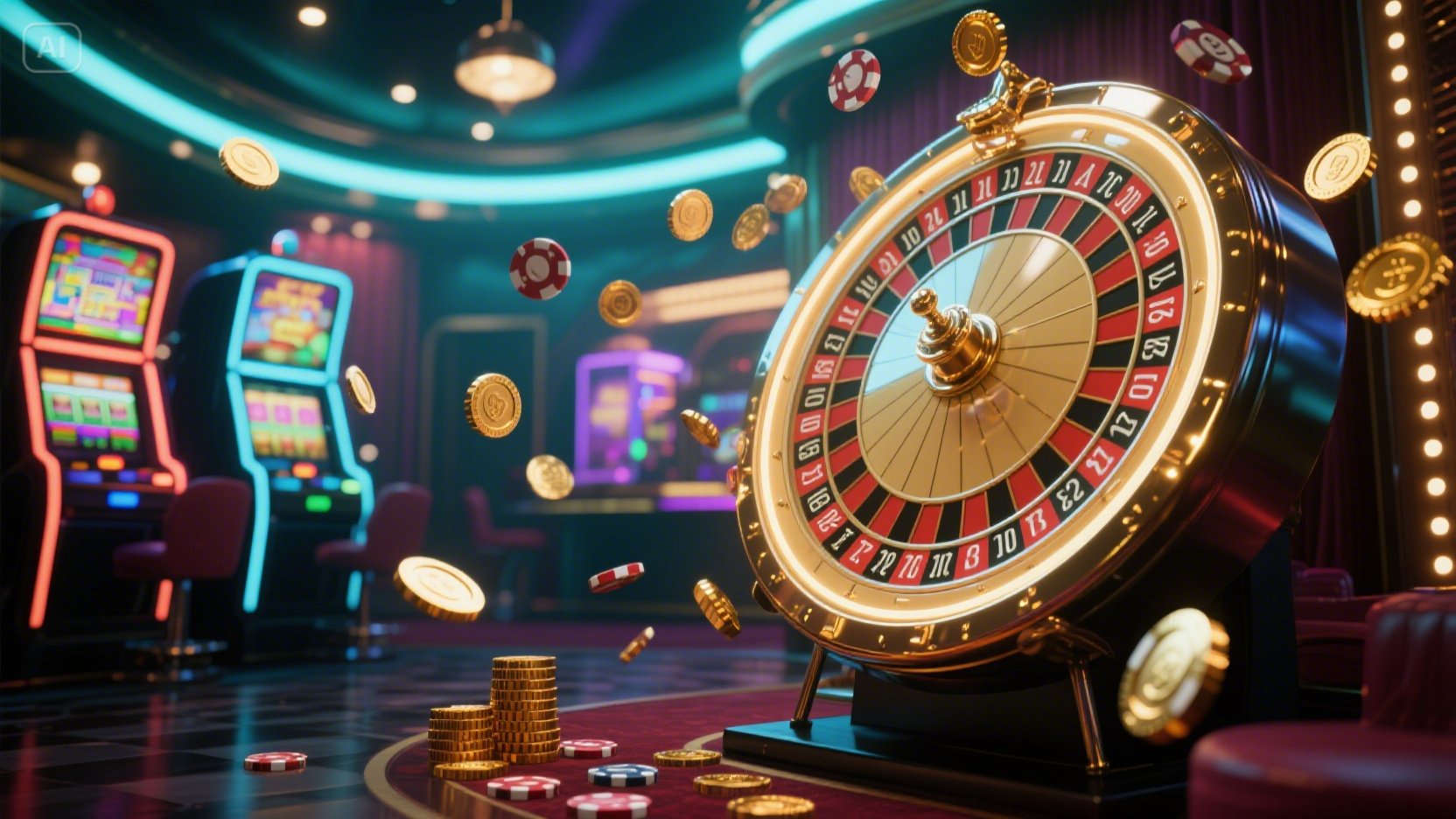 Casino Galactic Wins desktop and mobile interfaces